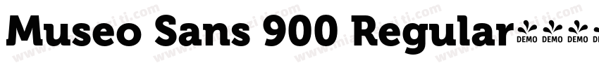Museo Sans 900 Regular字体转换